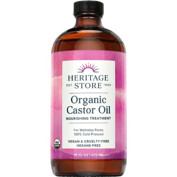 Heritage Store Organic Castor Oil 473ml