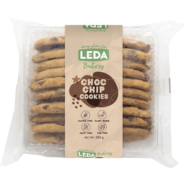 Leda Choc Chip Cookies Bakery Range 250g (Pack of 6)