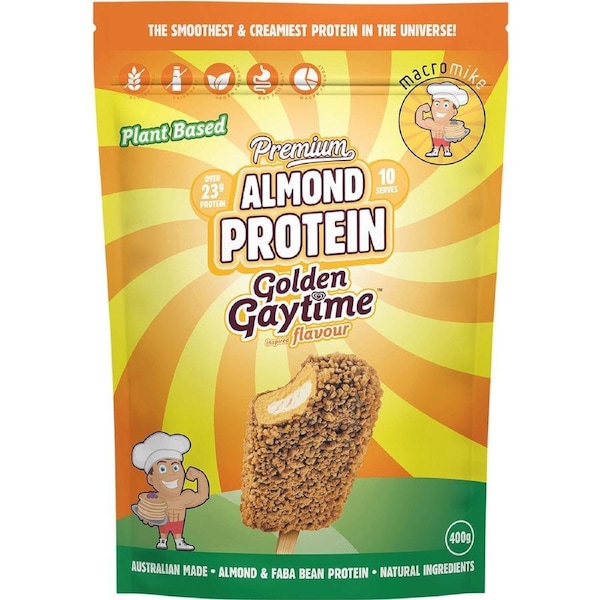 MACRO MIKE Premium Almond Protein Golden Gaytime 400g