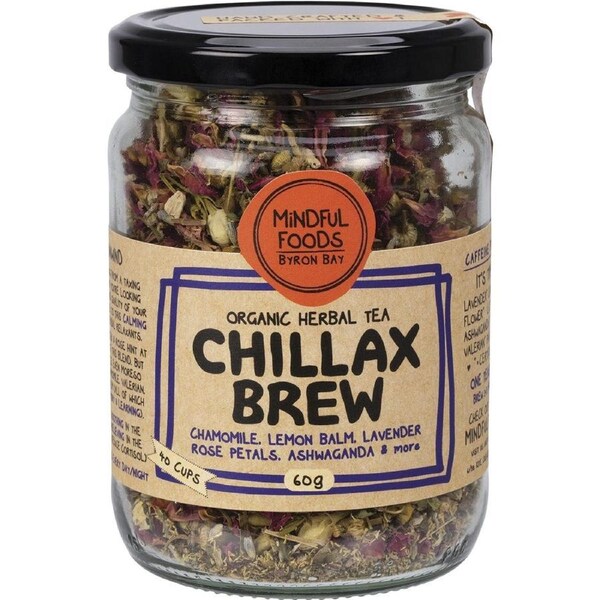 Mindful Foods Chillax Brew Organic Herbal Tea 60g