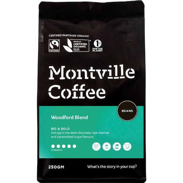 Montville Coffee Coffee Beans Woodford Blend 250g