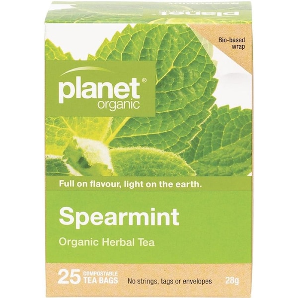 Planet Organic Spearmint Herbal Tea Bags 25 Pack