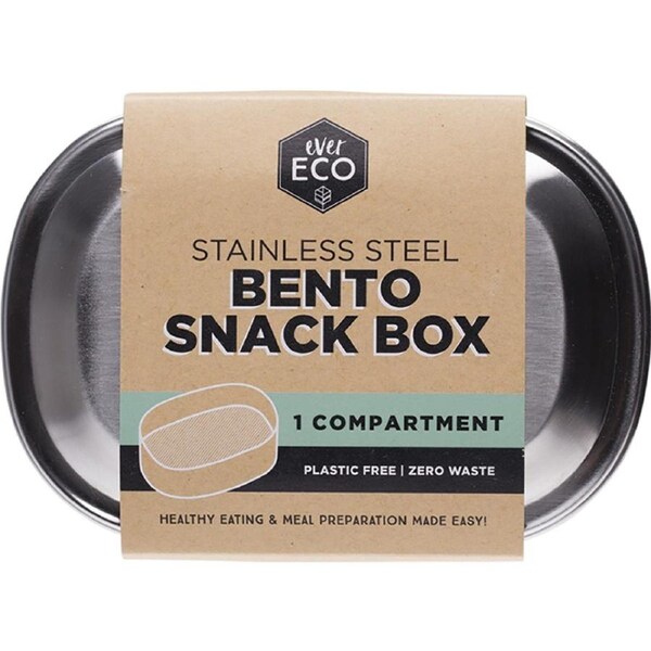 Ever Eco Stainless Steel Bento Snack Box 1 Compartment 580ml