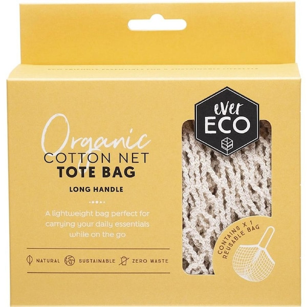 Ever Eco Tote Bag Long Handle Organic Cotton Net