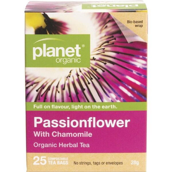 Planet Organic Passionflower Herbal Tea Bags 25 Pack