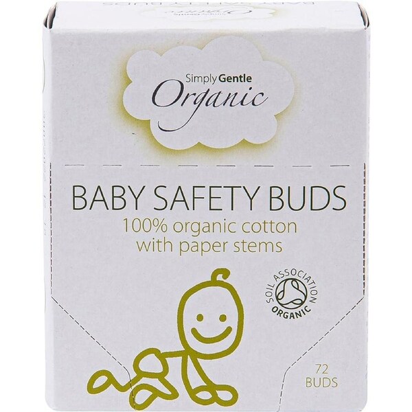 Simply Gentle Organic Baby Safety Buds 72 Pack