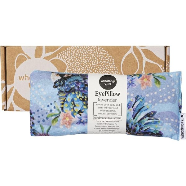 Wheatbags Love Eyepillow Blue Cockatoo Lavender Scented