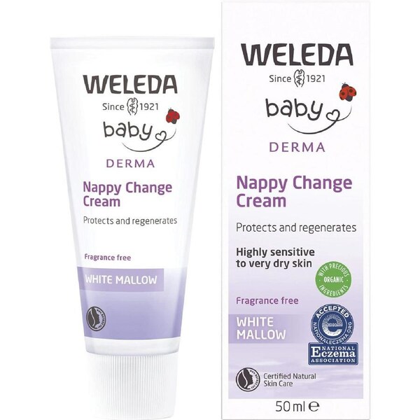 Weleda Baby Nappy Change Cream White Mallow Fragrance Free 50ml