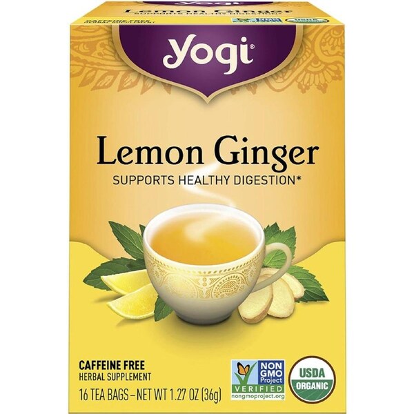 Yogi Tea Herbal Tea Bags Lemon Ginger 16 Pack