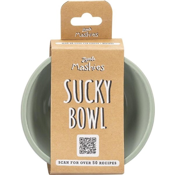 Little Mashies Silicone Sucky Bowl Olive