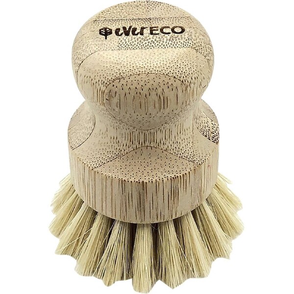 Ever Eco Veggie Scrubber Bamboo Handle, Sisal Bristles