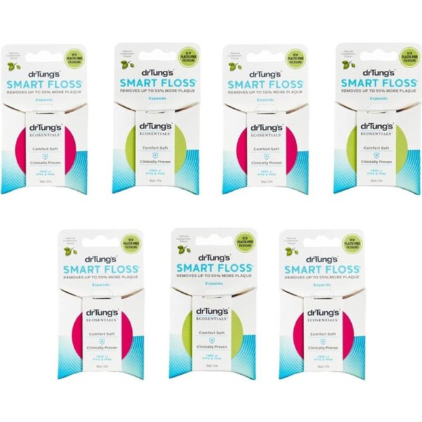 Dr Tung's Smart Dental Floss (Colour May Vary) 27m (Pack of 7)