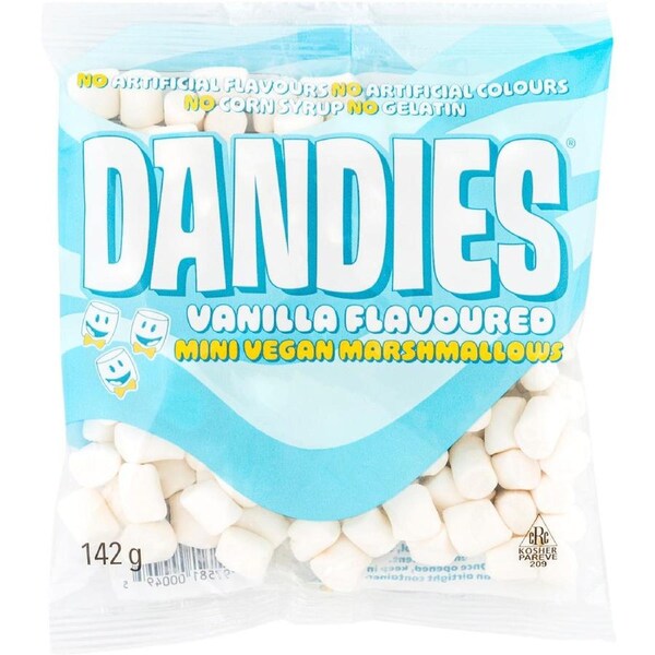Dandies Vegan Vanilla Marshmallows Mini Size 142g