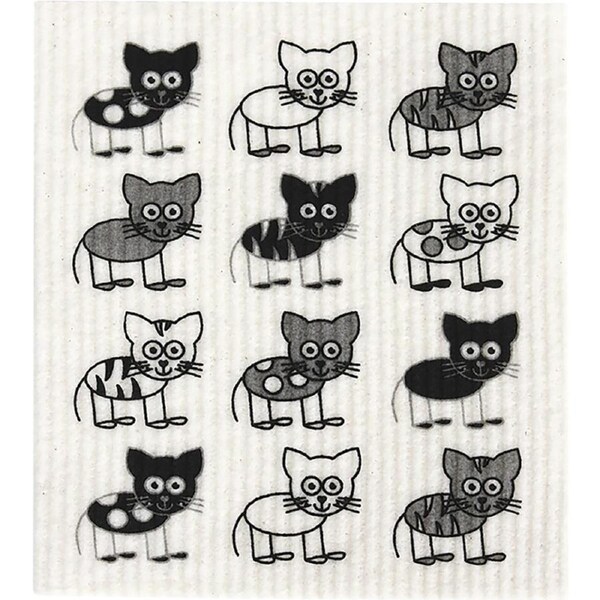 Retrokitchen 100% Compostable Sponge Cloth Cat