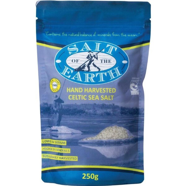 SALT OF THE EARTH Celtic Sea Salt Low Temp Dried Coarse 250g