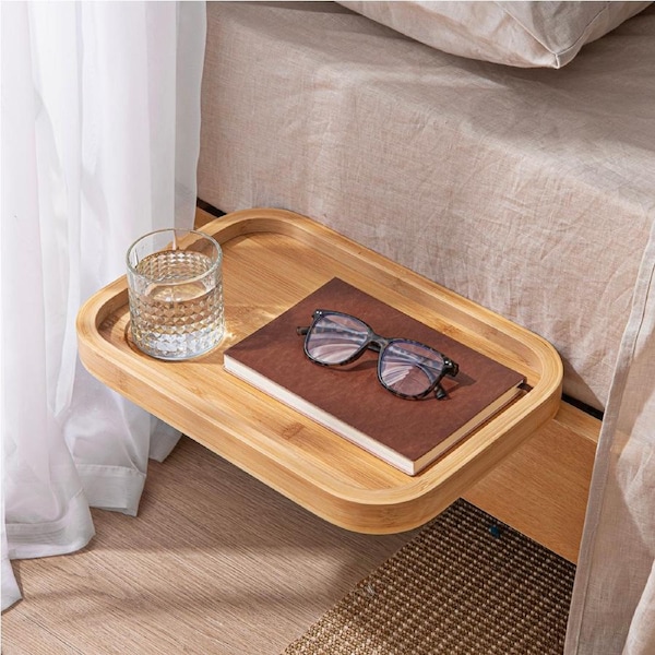 Sherwood Japandi Bamboo Floating Bedside Table