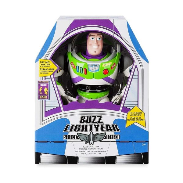 Disney Toy Story Buzz Lightyear Interactive Talking 12" Action Figure Age 3+
