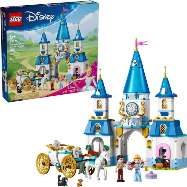 LEGO 43275 Cinderella's Castle & Horse Carriage - Disney