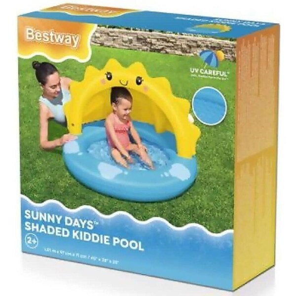 Bestway - Sunny Days Shaded Kiddie Inflatable Pool 26 L