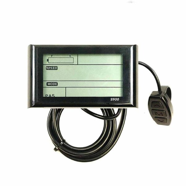 TDR S900 Waterproof LCD Display for 36V Electric Bike eBike Control Panel Speedometer Odometer