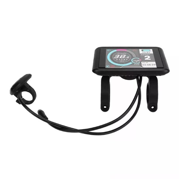 TDR UKC1 Electric Bike LCD Display 3.5 Inch IPS Screen Speedometer Odometer Panel USB Charging 36V 48V 52V 60V 72V Waterproof 5 Pins Plug