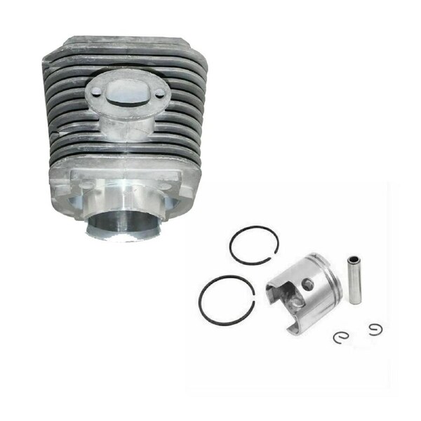 TDR Engine Barrel Cylinder and 47mm Piston Kit for Upgraded 80CC Motorized Bicycle 2-Stroke Engine
