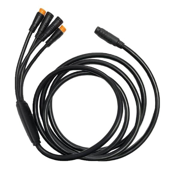 TDR TJ215 1 To 4 Cable Waterproof Extension Cord for Electric Bike eBike Conversion Kit