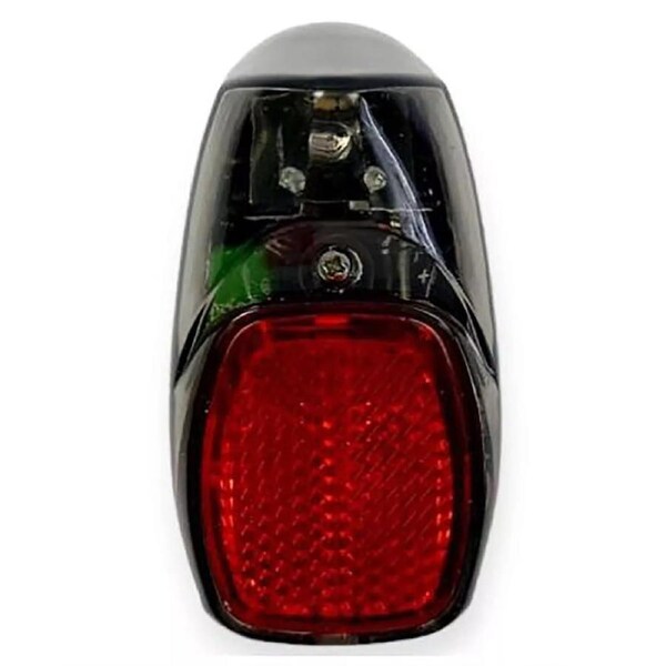 TDR Bike Fender Light Mudguard Red Plastic Safe Warning Bicycle Taillight Rear LED Light, Compatible with Saddle and Mudguard