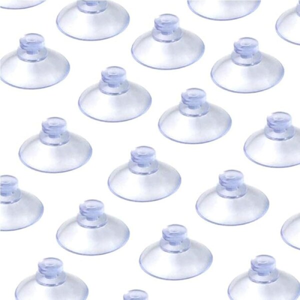 20PCS Aquarium Glass Tank Hanger Pads Fish Caps 40mm Suction Cups