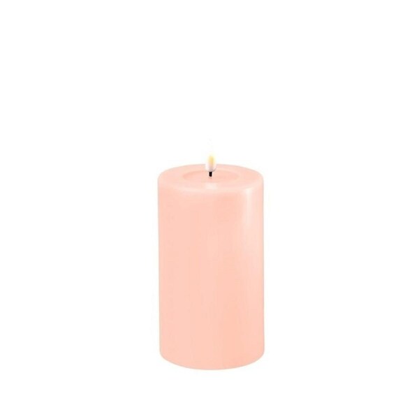 Deluxe Homeart Flameless Candle - Light Pink 7.5 x 12.5cm