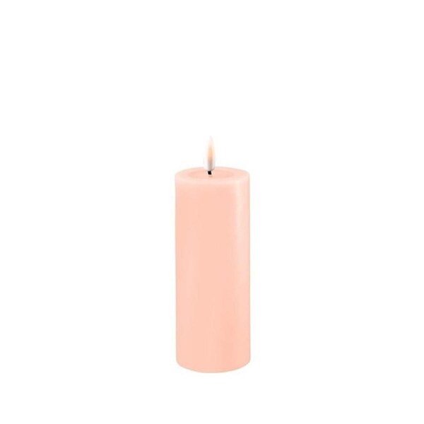 Deluxe Homeart Flameless Candle - Light Pink 5 x 10cm