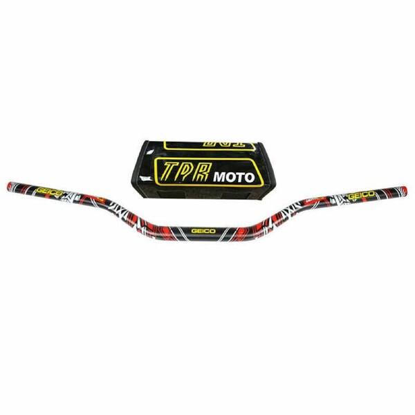 TDR 1-1/8" 28mm Fat Bar Handlebar for Dirt Bike Pit Bike Motorcycle Quad Bike Low Rise Taper Handlebar