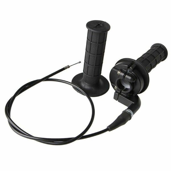 TDR Twist Throttle Housing Hand Grip Cable For 110cc 125cc Pit PRO Quad Dirt Bike 7/8" 1-1/8" Handlebars Throttle Cable Grip Casing Handle Bar Grips Fit CR80R CR60R CR85R CR250R