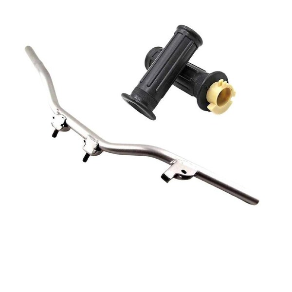 TDR Handlebar & Hand Grips for PY50 PW50 YZinger 50 PeeWee 50, Handle Bars for Dirt Bikes, ATVs, 1981+ YZinger, 1990+ PW50, GTMOTOR G50T