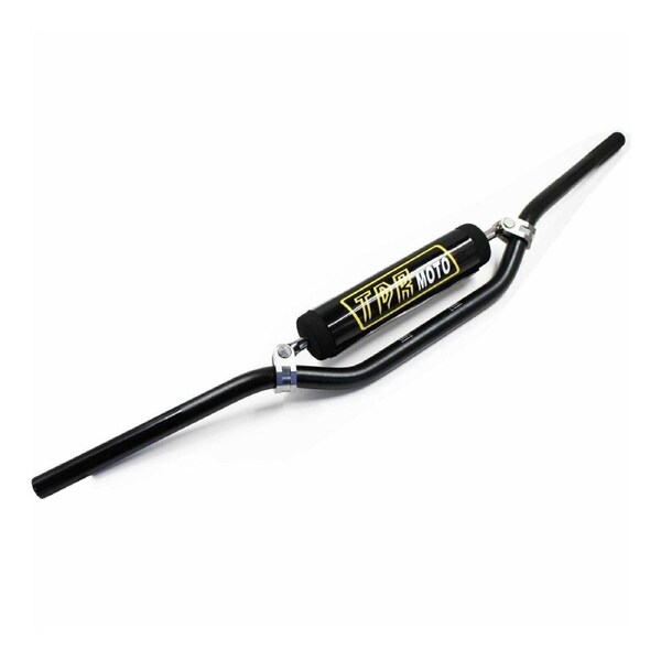 TDR 22mm 7/8" Black Alloy Handlebar for Motocross Pit Dirt Bike Motorcycle with Bar Pad