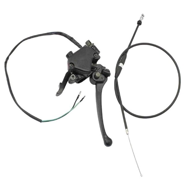 TDR Thumb Accelerator Brake Lever with Throttle Cables 50cc 70cc 90cc 110cc 125cc 150cc ATV Quad Bike Mini Kids Moto 22mm Speed Governor