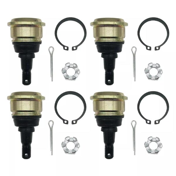 TDR 4pcs Durable Upper and Lower Ball Joint for ATVs - Compatible with Multiple Models, Metal Construction, OEM 5LP-23579-00-00
