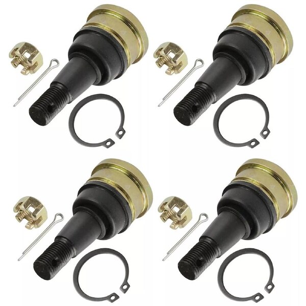 TDR 4pcs Heavy-Duty Upper and Lower Ball Joint for Polaris Predator 500 (2003-2006) - Reliable for ATV Suspension