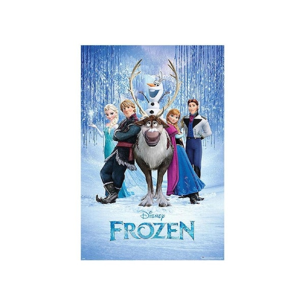 Disney Frozen Cast Poster 91.5x61cm Home/Room Childrens Wall Hanging Decor