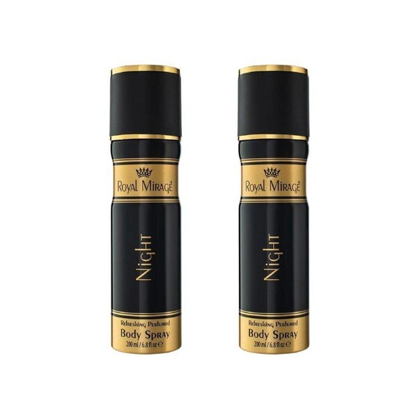 2PK Royal Mirage Night Body Perfume Fragrance Spray Scent For Ladies/Women 200ml