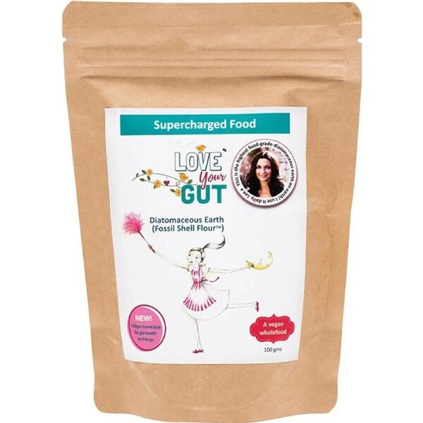 SUPERCHARGED FOOD Love Your Gut Powder Diatomaceous Earth 100g