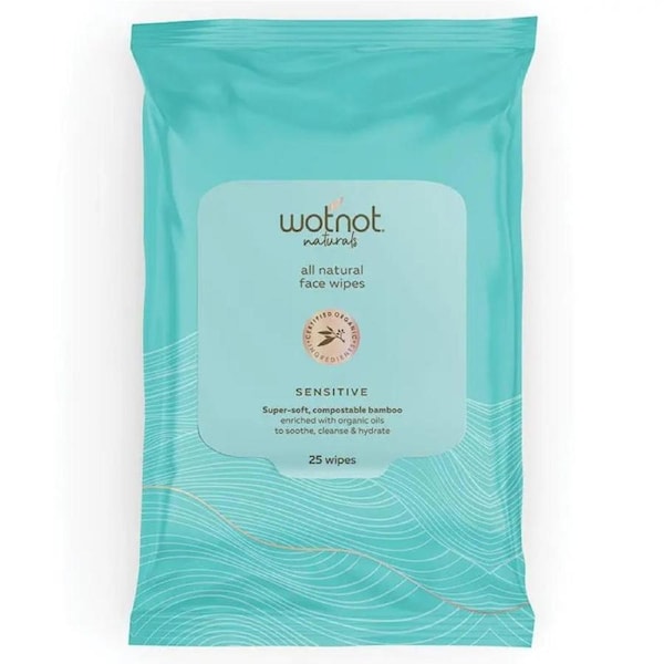 WOTNOT Natural Face Wipes Sensitive 25