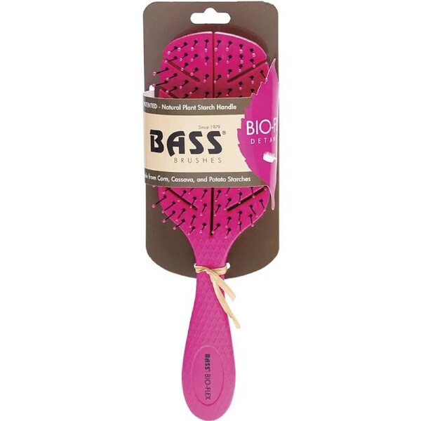 Bass Brushes Bio-flex Detangler Hair Brush Pink 1