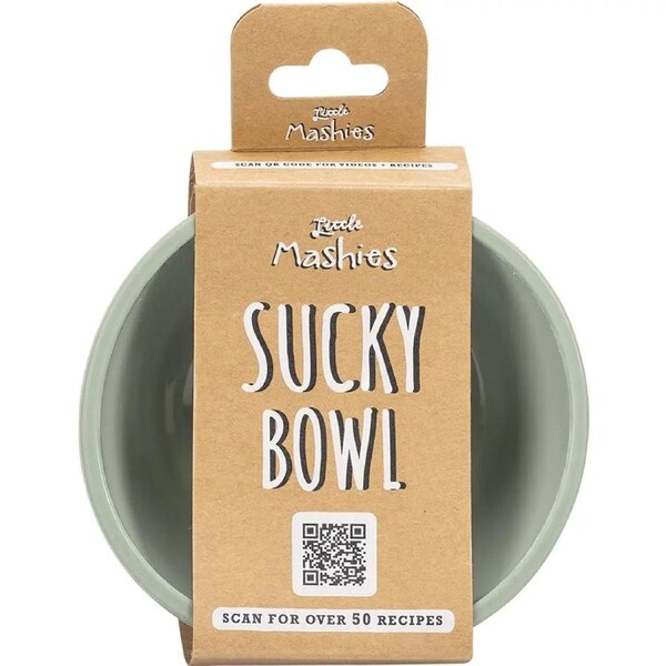 LITTLE MASHIES Silicone Sucky Bowl Olive 1