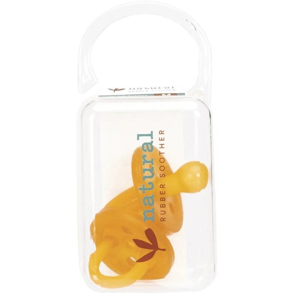 NATURAL RUBBER SOOTHERS Soother Medium Rounded (3-6 Mths) 1