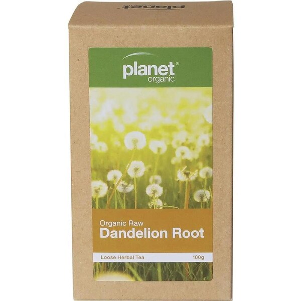 PLANET ORGANIC Herbal Loose Leaf Tea Organic Raw Dandelion Root - 100g