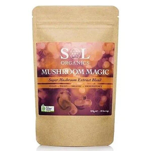 SOL ORGANICS Mushroom Magic Super Mushroom Extract Blend 100g