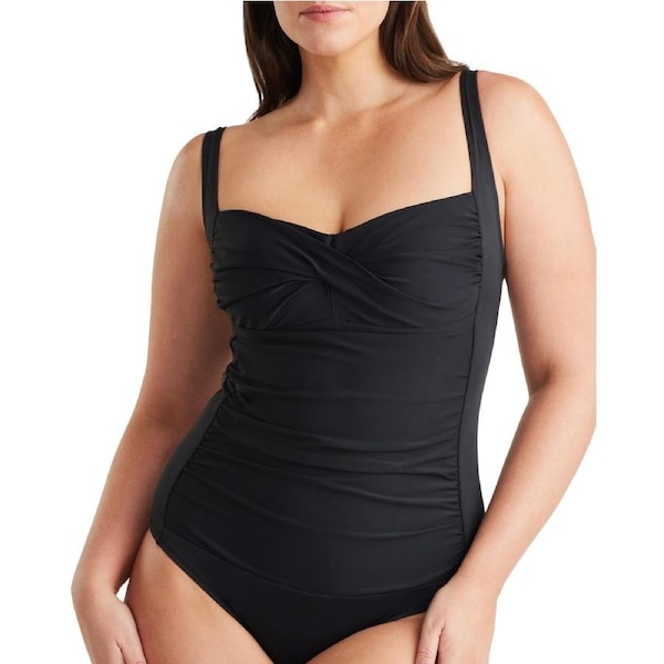 Body by Nancy Ganz Women's Acapulco One Piece Swim Suit - Black 16