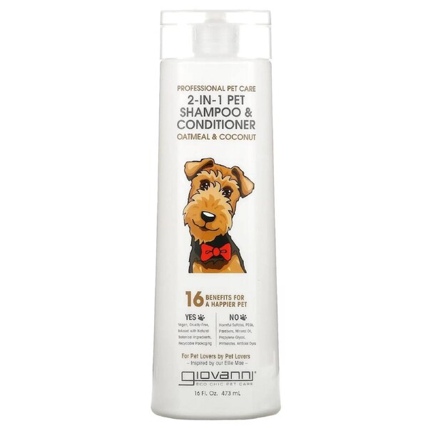 Giovanni 2-in-1 Pet Shampoo & Conditioner Professional Pet Care 473ml