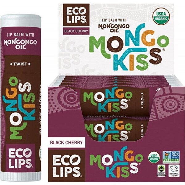 ECO LIPS Lip Balm Mongo Kiss Black Cherry 15x7g